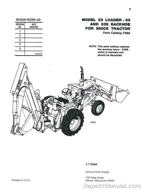 Case 580K Tractor Loader Backhoe Service Manual Author Jensales. . Case 580 parts diagram